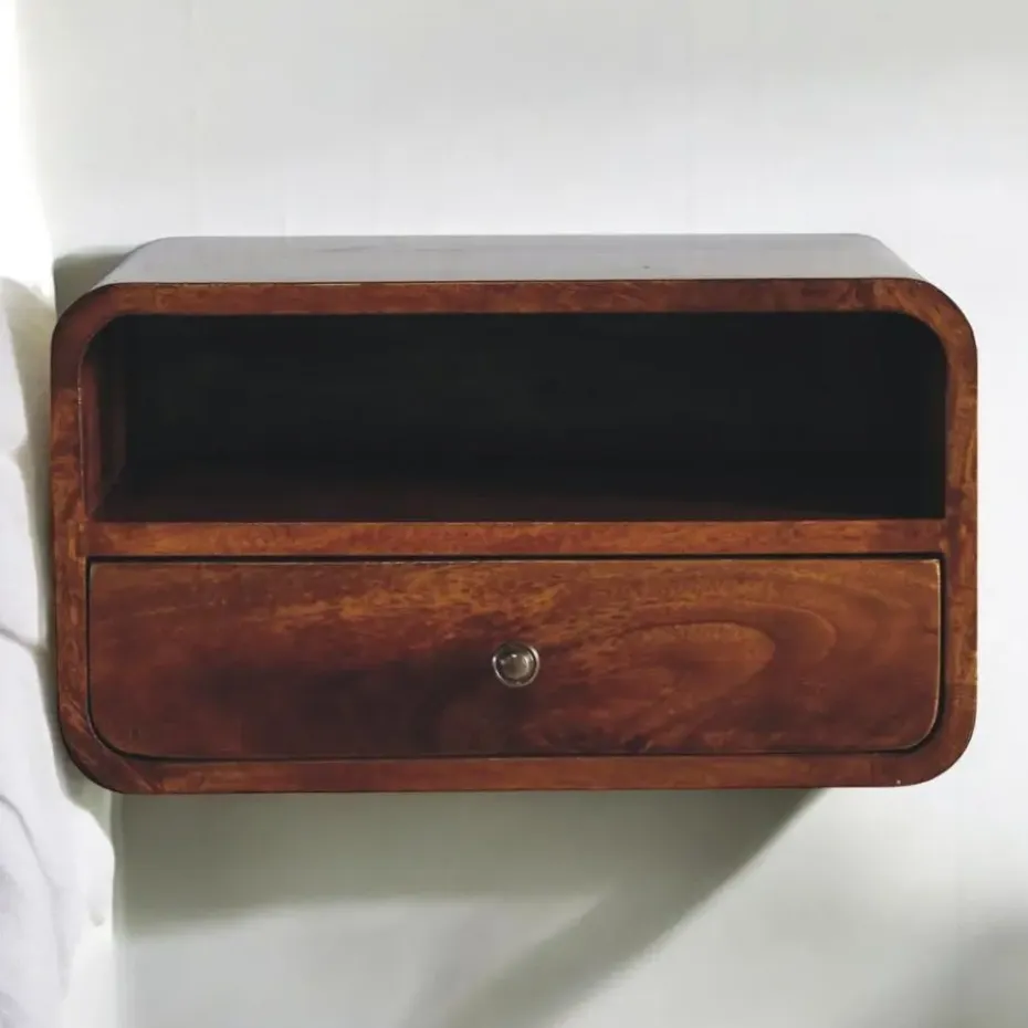 Massief Houten Vloeiende Eiken Sidetable