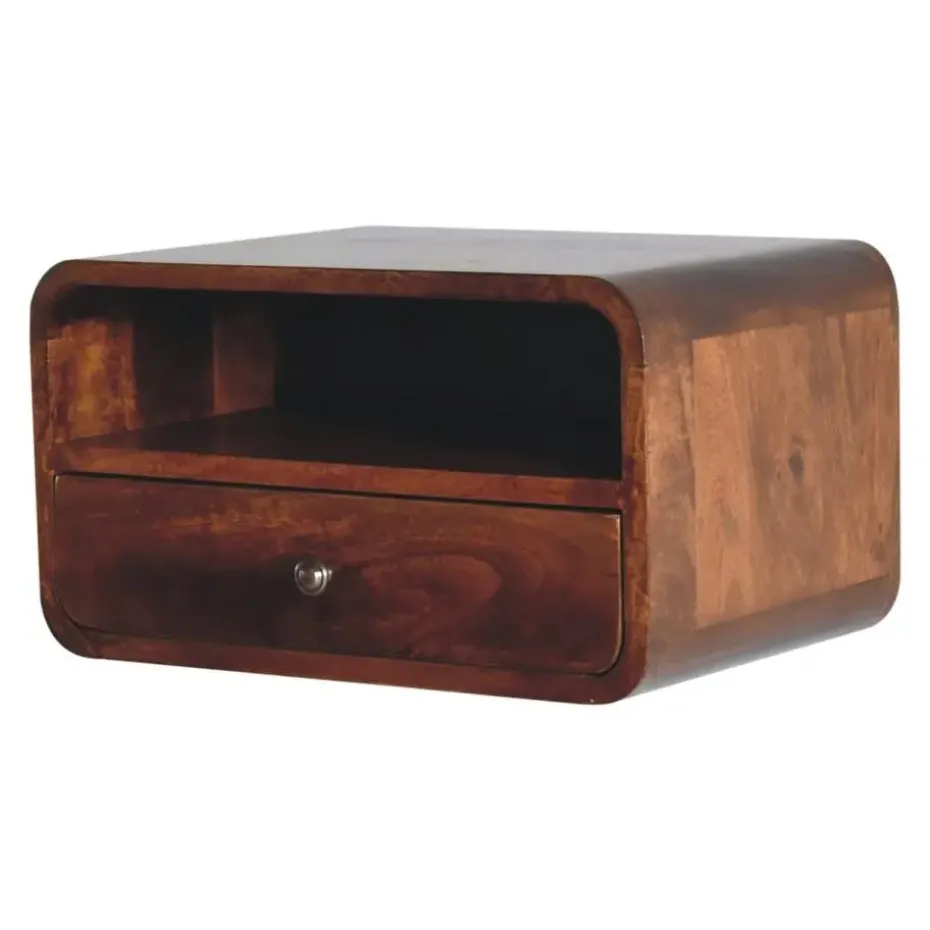 Massief Houten Vloeiende Eiken Sidetable