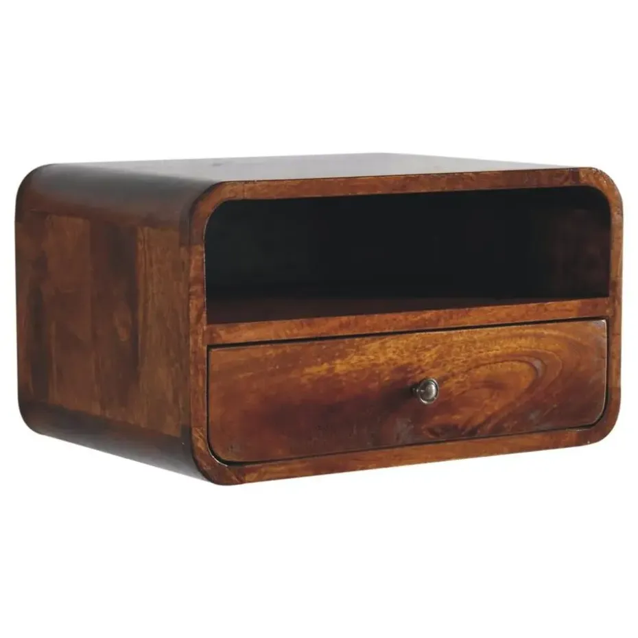 Massief Houten Vloeiende Eiken Sidetable