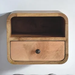 Massief Houten Wandtafeltje