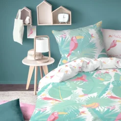 Matt & Rose Dekbedovertrek Jungle - Eenpersoons - 140 x 200 cm - Katoen