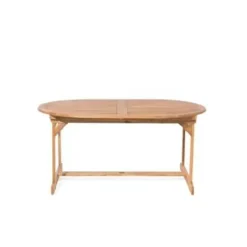 MAUI - Tuinset voor 8 - Lichte houtkleur/Cremewit - Acaciahout