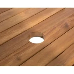 MAUI - Tuinset voor 8 - Lichte houtkleur/Cremewit - Acaciahout