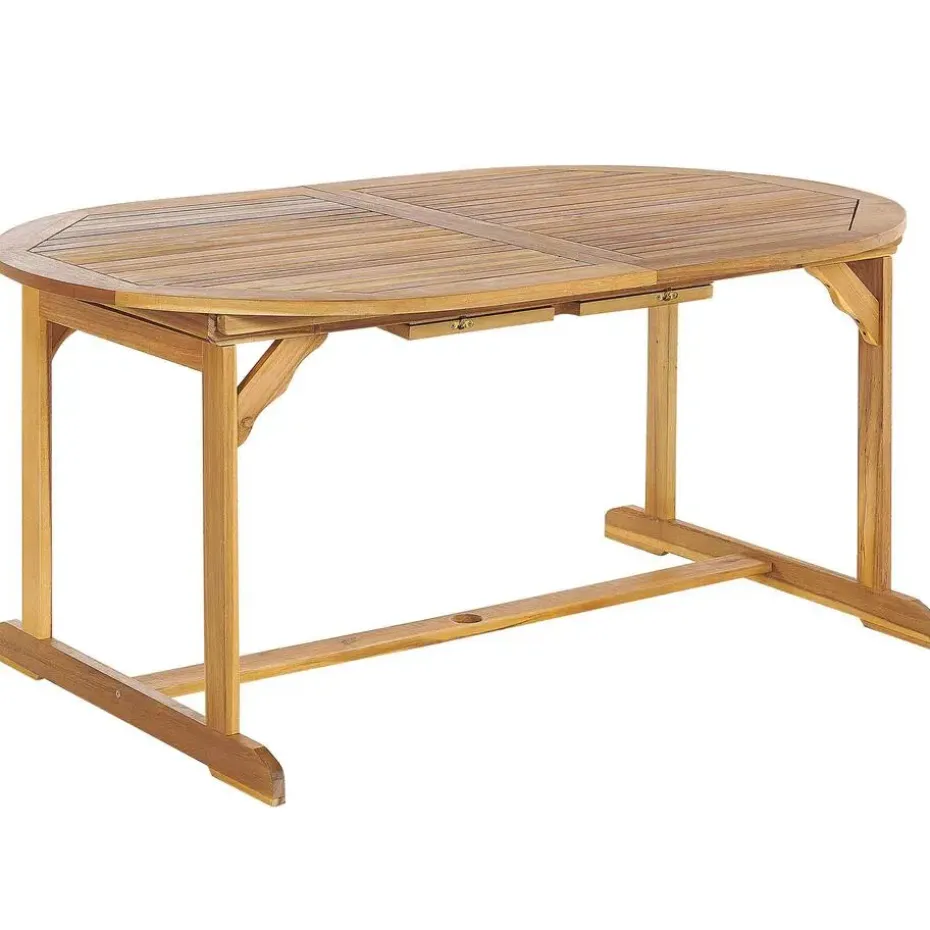 MAUI II - Tuinset voor 6 - Lichte houtkleur - Acaciahout