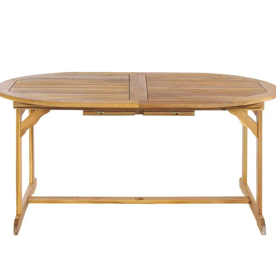 MAUI II - Tuinset voor 6 - Lichte houtkleur - Acaciahout