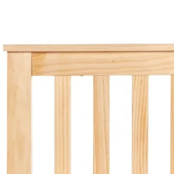 MAYENNE - Tweepersoonsbed - Lichtbruin - 140 x 200 cm - Dennenhout