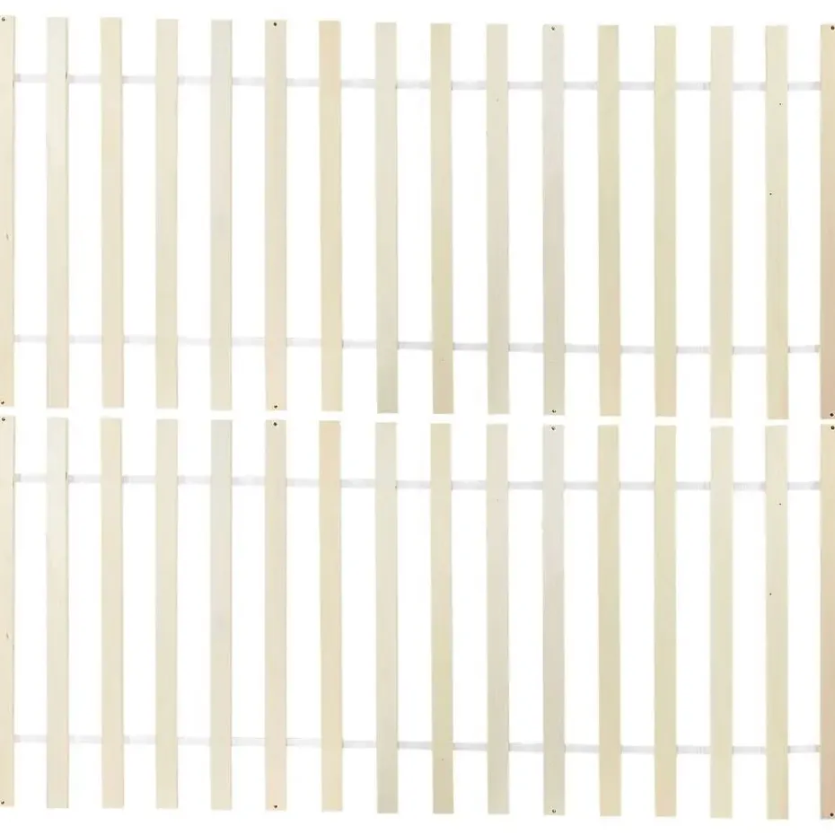 MAYENNE - Tweepersoonsbed - Lichtbruin - 140 x 200 cm - Dennenhout