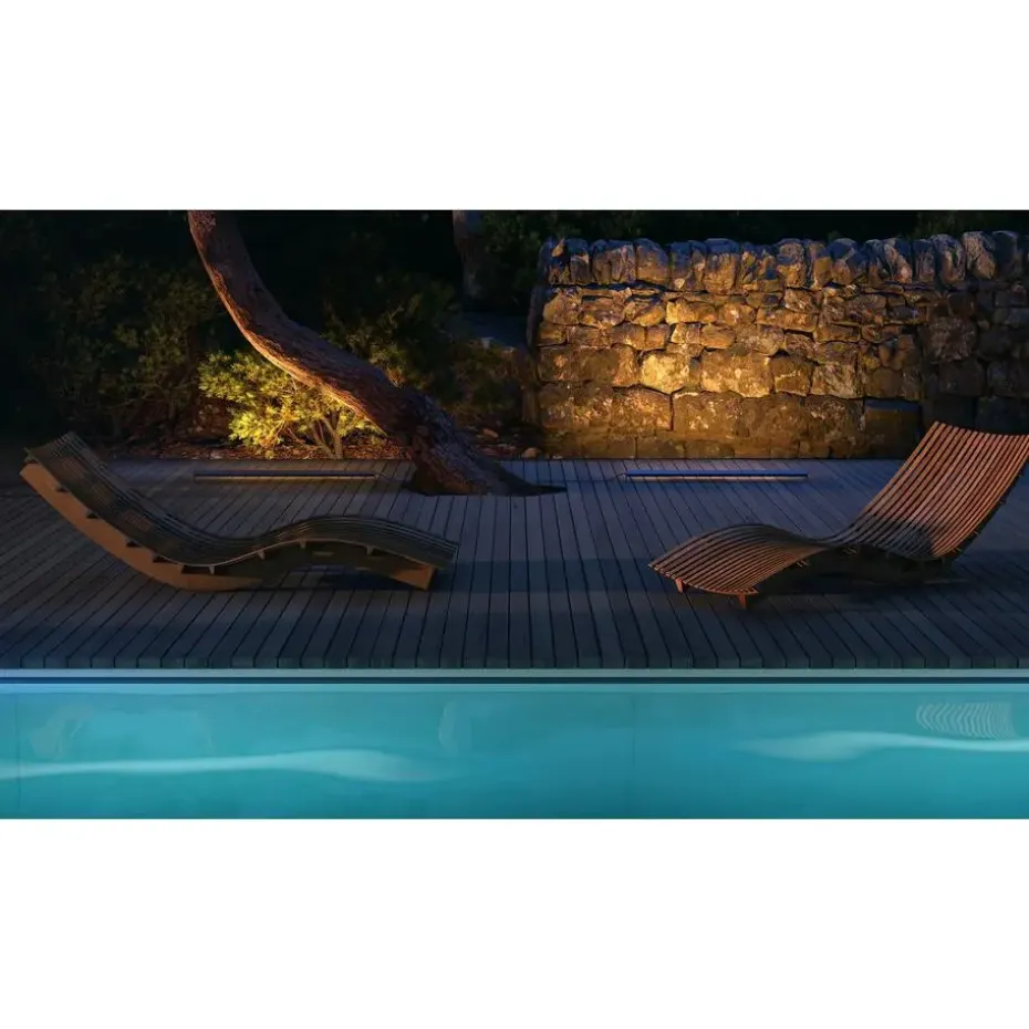 Maytoni Outdoor - Landschapsverlichting Edge - Zwart