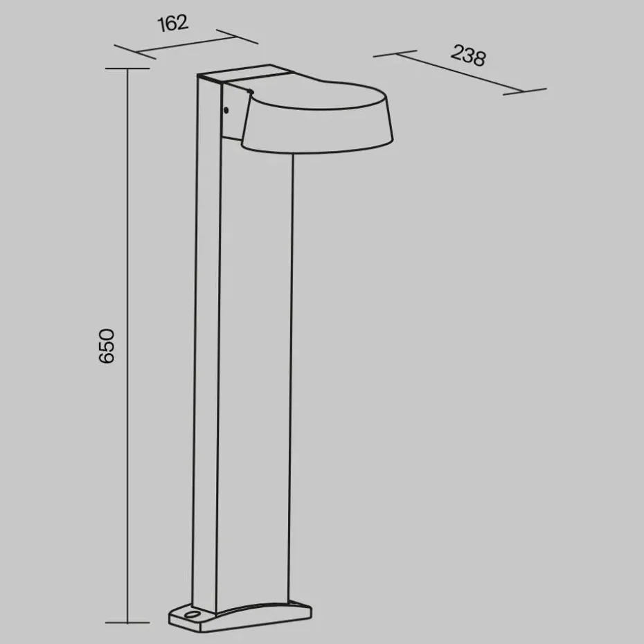 Maytoni Outdoor - Landschapsverlichting Share - Grafiet