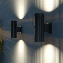 Maytoni Outdoor - Wandlamp Rando - Zwart - Ø9,5