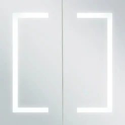 MAZARREDO - Badkamermeubel LED - Zwart - Multiplex