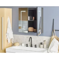 MAZARREDO - Badkamermeubel - Wit - Multiplex