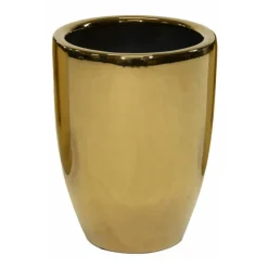 Mega Collections Bloempot Emperor - rond - goud - D26 x H35 cm