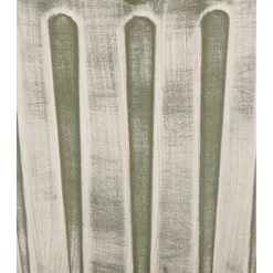 Mega Collections Emmer/plantenpot - zink - legergroen - D17 cm