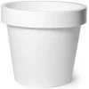Mega Collections Plantenpot/bloempot - kunststof - wit - D30 cm