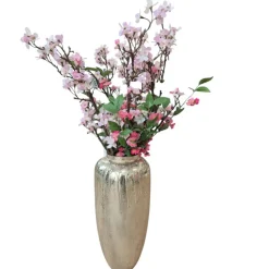 Mega Collections Vaas Oman Drip - goud - glas - D24 x H53 cm