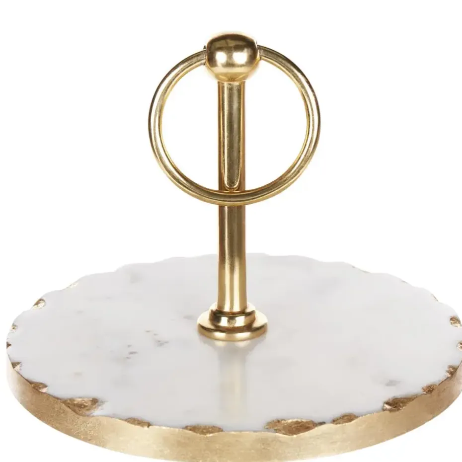 MEGARA - Etagère - Wit/Goud - Marmer