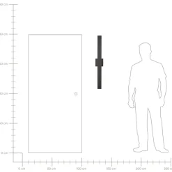 MELGAM - Wandlamp - Zwart - Ijzer