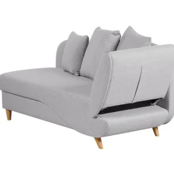 MERI II - Chaise longue - Lichtgrijs - Rechterzijde - Fluweel