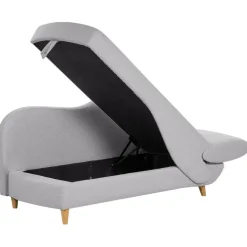 MERI II - Chaise longue - Lichtgrijs - Rechterzijde - Fluweel