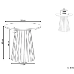 MESILLA - Ronde salontafel - Donkerhout - Acaciahout