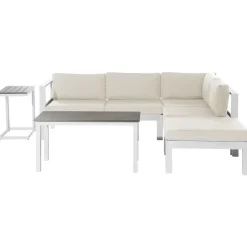 MESSINA - Loungeset voor 5 - Beige - Aluminium