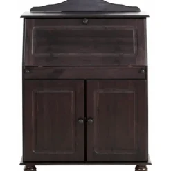 Mette - Bureau met 2 bruine grenen deuren