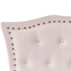 METZ - Eenpersoonsbed - Roze - 90 x 200 cm - Fluweel