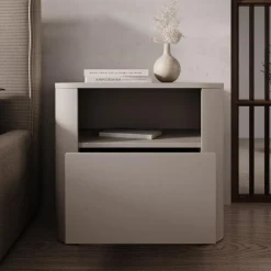 Meubella - Barbados - Nachtkastje - Beige