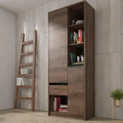 Meubella - Boekenkast Diplo - Eiken - 80 cm