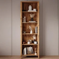 Meubella - Boekenkast Isaac 1 - Eiken - 66 cm