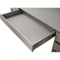 Meubella - Bureau Avio 2 - Wit hoogglans - 154 cm