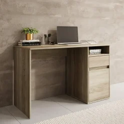 Meubella - Bureau Babot - Eiken 1 - 120 cm