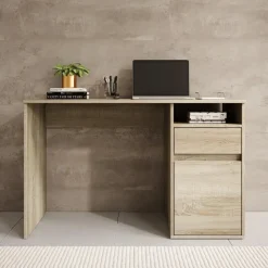 Meubella - Bureau Babot - Eiken 1 - 120 cm