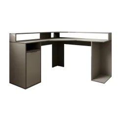 Meubella - Bureau Charlotte - Grijs - 139 cm