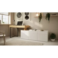 Meubella - Bureau Floren - Eiken - 2 lades