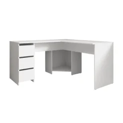 Meubella - Bureau Fuenta - Wit - 142 cm