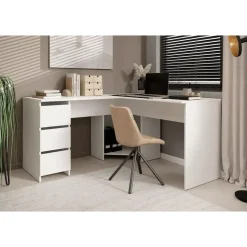 Meubella - Bureau Fuenta - Wit - 142 cm