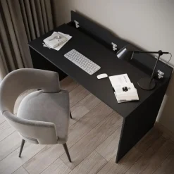 Meubella - Bureau Nyon - Zwart - 120 cm