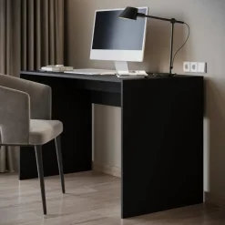 Meubella - Bureau Nyon - Zwart - 120 cm