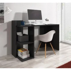 Meubella - Bureau Pierre - Zwart - 120 cm