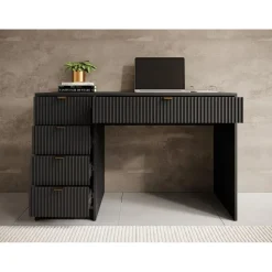 Meubella - Bureau Tavares - Zwart - 120 cm