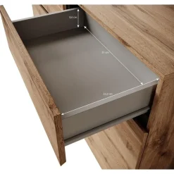 Meubella - Dressoir Cainan - Eiken - 119 cm