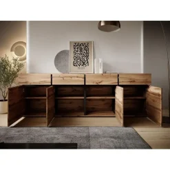 Meubella - Dressoir Cainan - Eiken - 225 cm