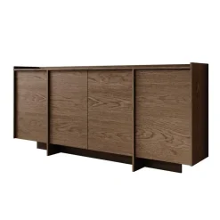 Meubella - Dressoir Jaxon - Donker eiken - 200 cm
