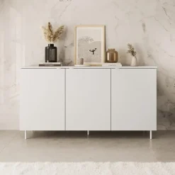 Meubella - Dressoir Malvare - Wit - 150 cm