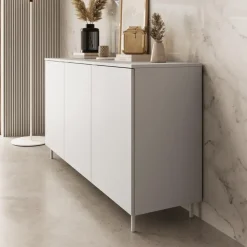 Meubella - Dressoir Malvare - Wit - 150 cm