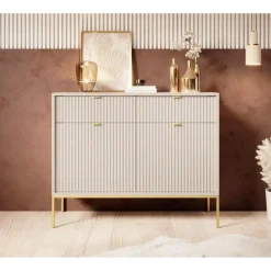 Meubella - Dressoir Navil 2 - Beige - 104 cm