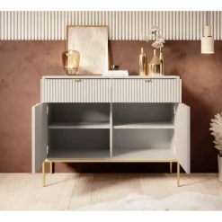 Meubella - Dressoir Navil 2 - Beige - 104 cm