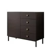 Meubella - Dressoir Norment - Zwart - 100 cm